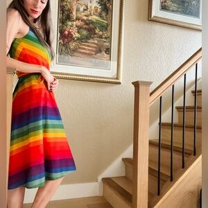 1970’s Vintage Rainbow Dress